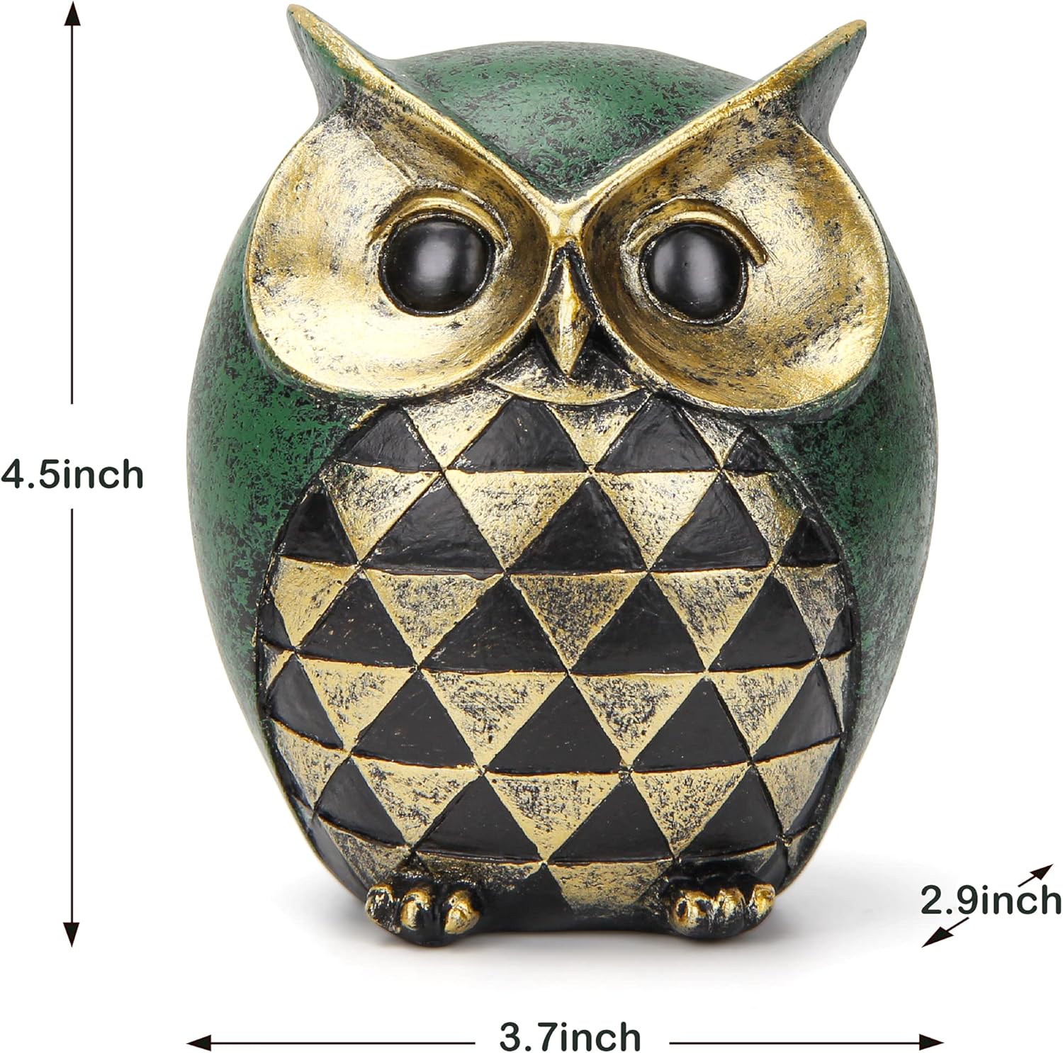 Leekung Owl Statue for Home Decor Accents,Owl Decor for Modern Bathroom Bookshelf Bedroom Mantle Living Room Home Office TV Stand Shelf Boho Decorations,Retro Decor Small Bird Items Gift for Women - Image 2