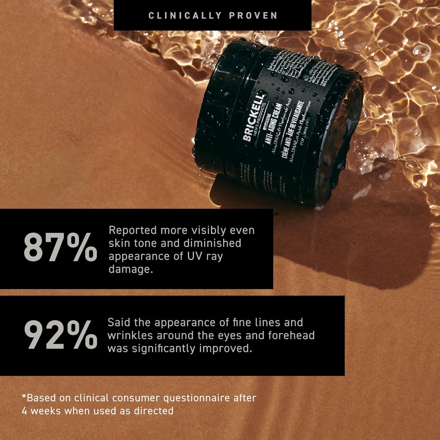 Brickell Men's Revitalizing Anti-Aging Cream For Men, Face Moisturizer For Face To Reduce Fine Lines and Wrinkles, Natural and Organic Anti Wrinkle Night Face Cream, 2 Ounce, Scented - Image 4