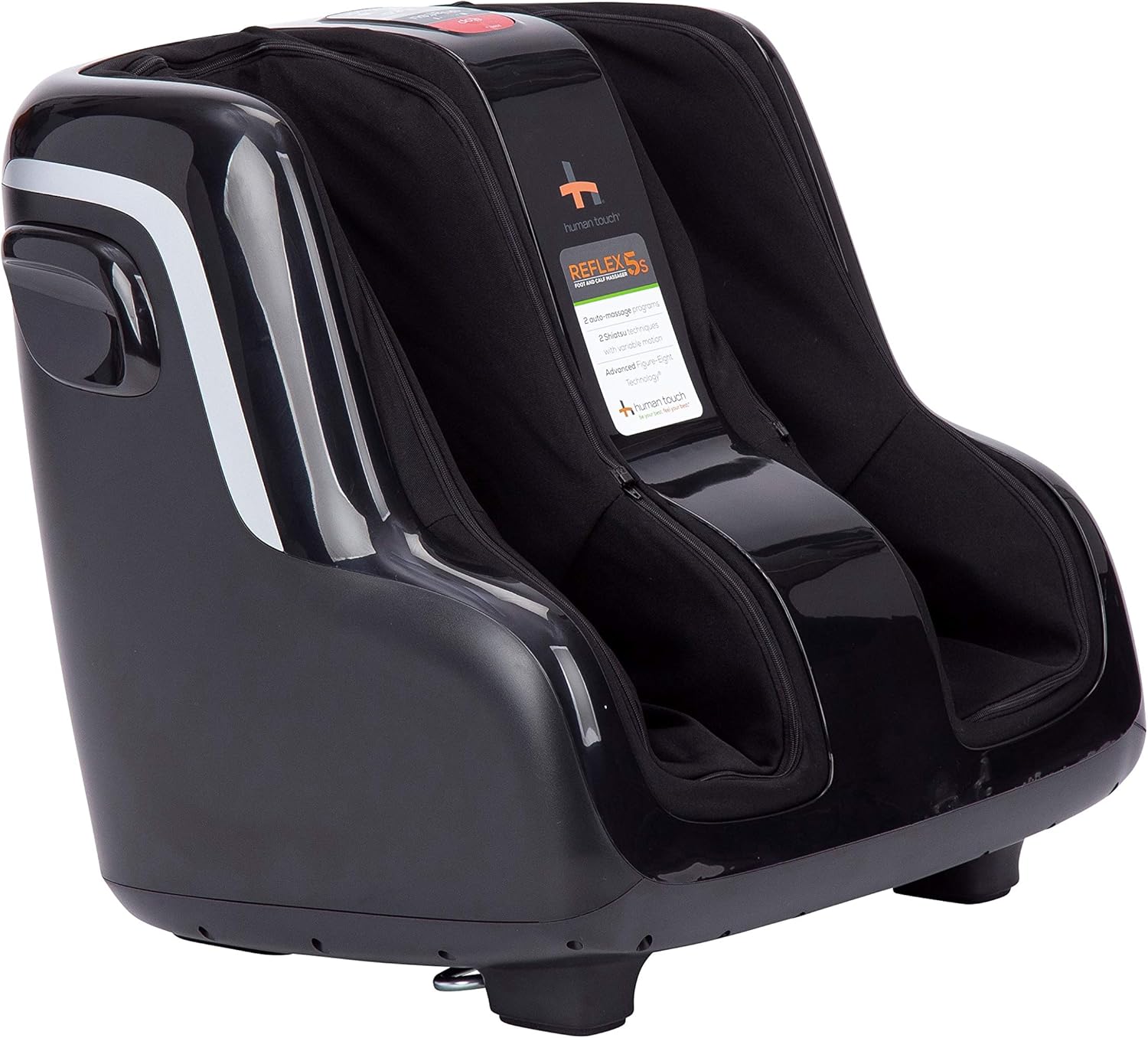 Human Touch Reflex5s Foot and Calf Massager - HSA Approved for Stress & Plantar Fasciitis Relief + Kneading & Compression for Circulation Support - 1 Year Warranty - Fits Women & Men Size 12