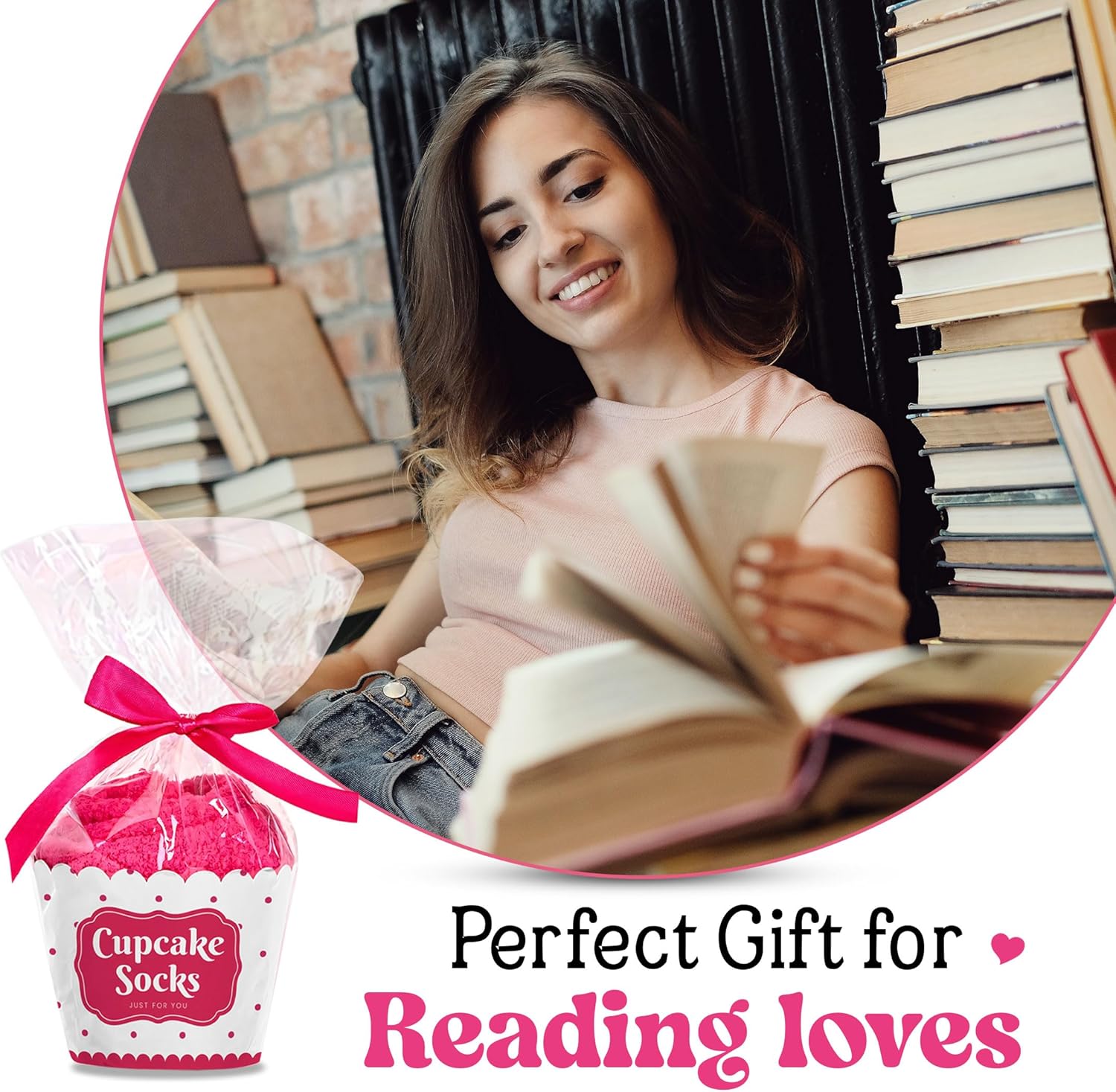 VICRAZY Book Lovers Gifts - Funny Socks for Book Lovers - Gift for Readers - Reading Stuff, Stocking Stuffers for Men, Women - Image 2