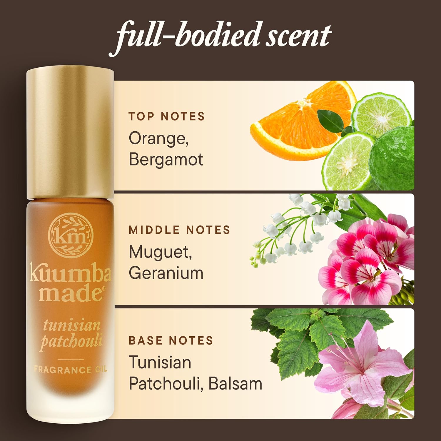 Kuumba Made Tunisian Patchouli Fragrance Oil, Long-Lasting Scented Oil Perfume Roller, Vegan, Alcohol-Free, 0.15 Fl Oz - Image 5