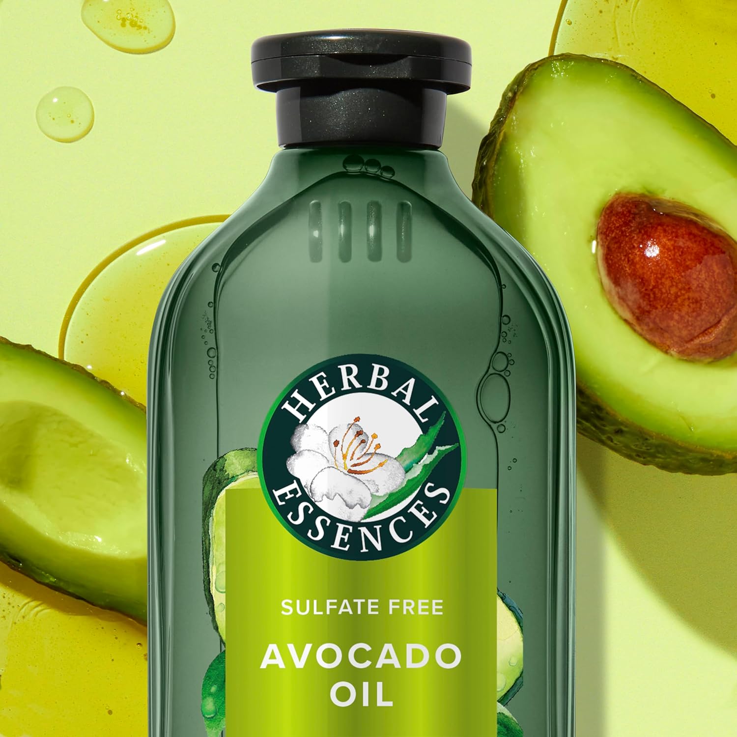 Herbal Essences Avocado Oil Sulfate Free Shampoo, Hair Repair, 13.5 Fl Oz, with Certified Camellia Oil and Aloe Vera, For All Hair Types, Especially Damaged Hair - Image 7