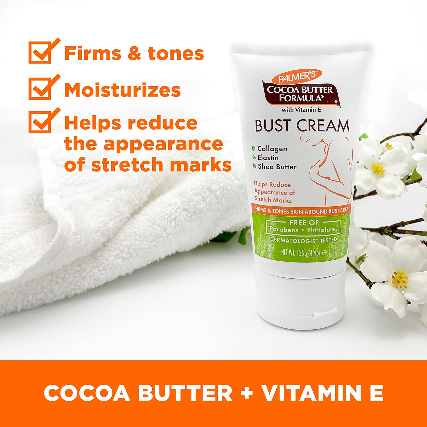 Palmer's Cocoa Butter Formula New Moms Skin Recovery Postpartum Essentials, Body Lotion (8.5 oz) + Nursing Butter (1.1 oz) + Bust Cream (4.4 oz) + Skin Therapy Oil (2 oz), Dermatologist Approved - Image 5