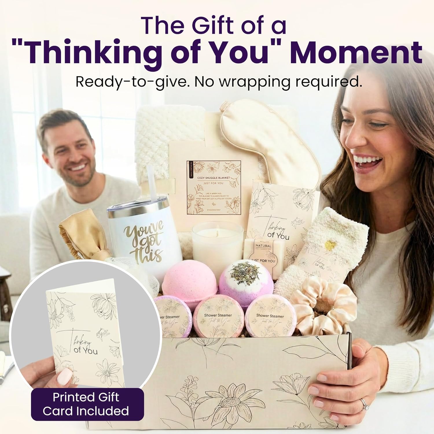 16 Pcs Self Care Gifts for Women - Relaxing Spa Gift Basket for Women, Unique Birthday & Get Well Soon Care Package for Her, Thinking of You Gift Set for Mom, Wife, Sister, Friend - Image 6