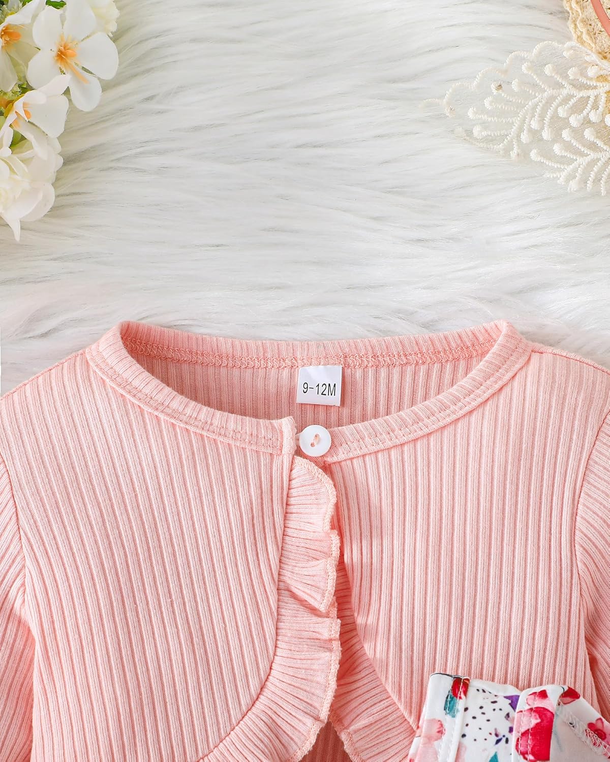 Rosibel Toddler Baby Girls Dress and Cotton Cardigan Set for 6M-3T Spring Autumn Clothes Outfits - Image 4