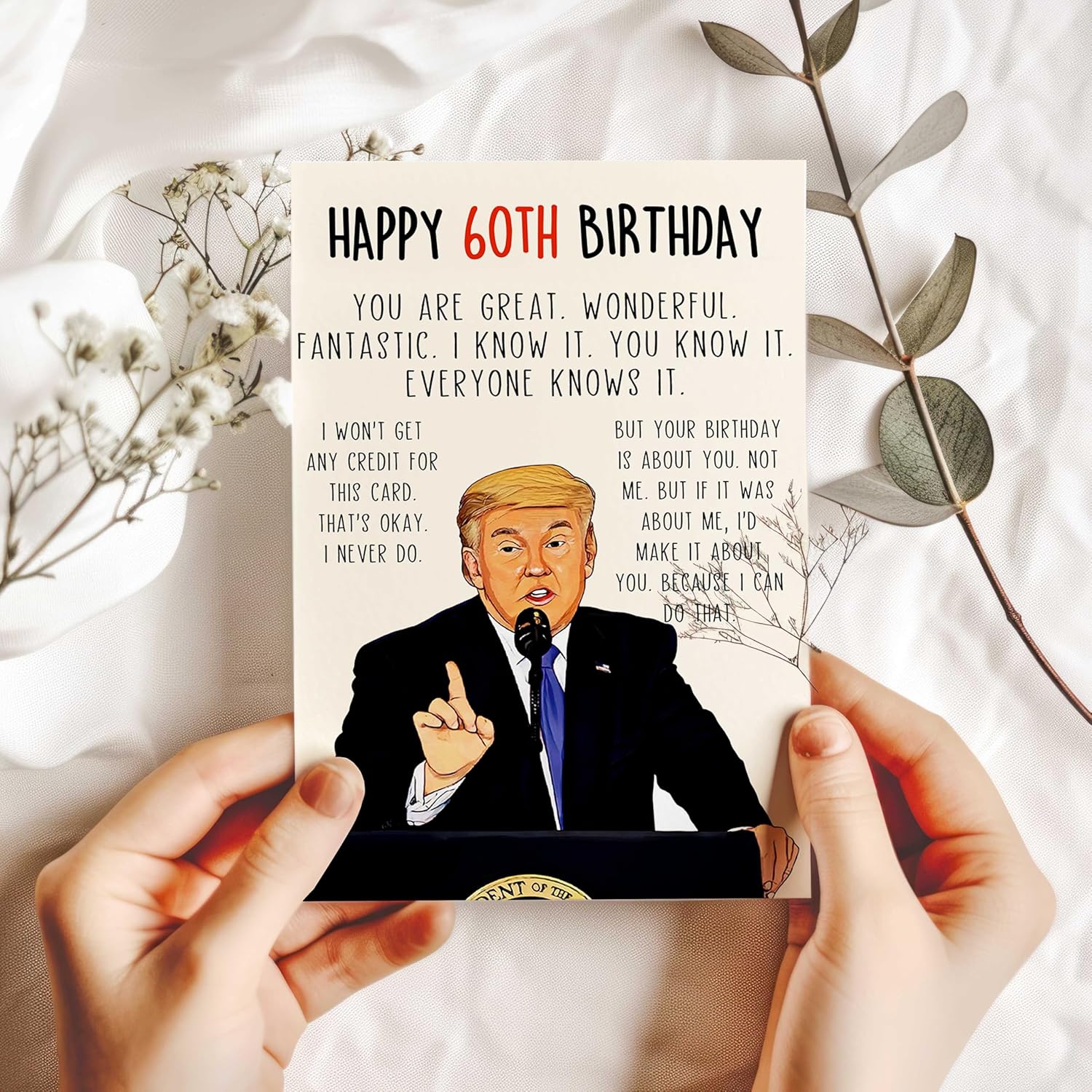 Funny 60th Birthday Card, Naughty 60th Birthday Gifts Cards for Men Women, Great 60 Year Old Birthday Gifts for Him Her, Unique 60th Bday Decorations Ideas - Image 5