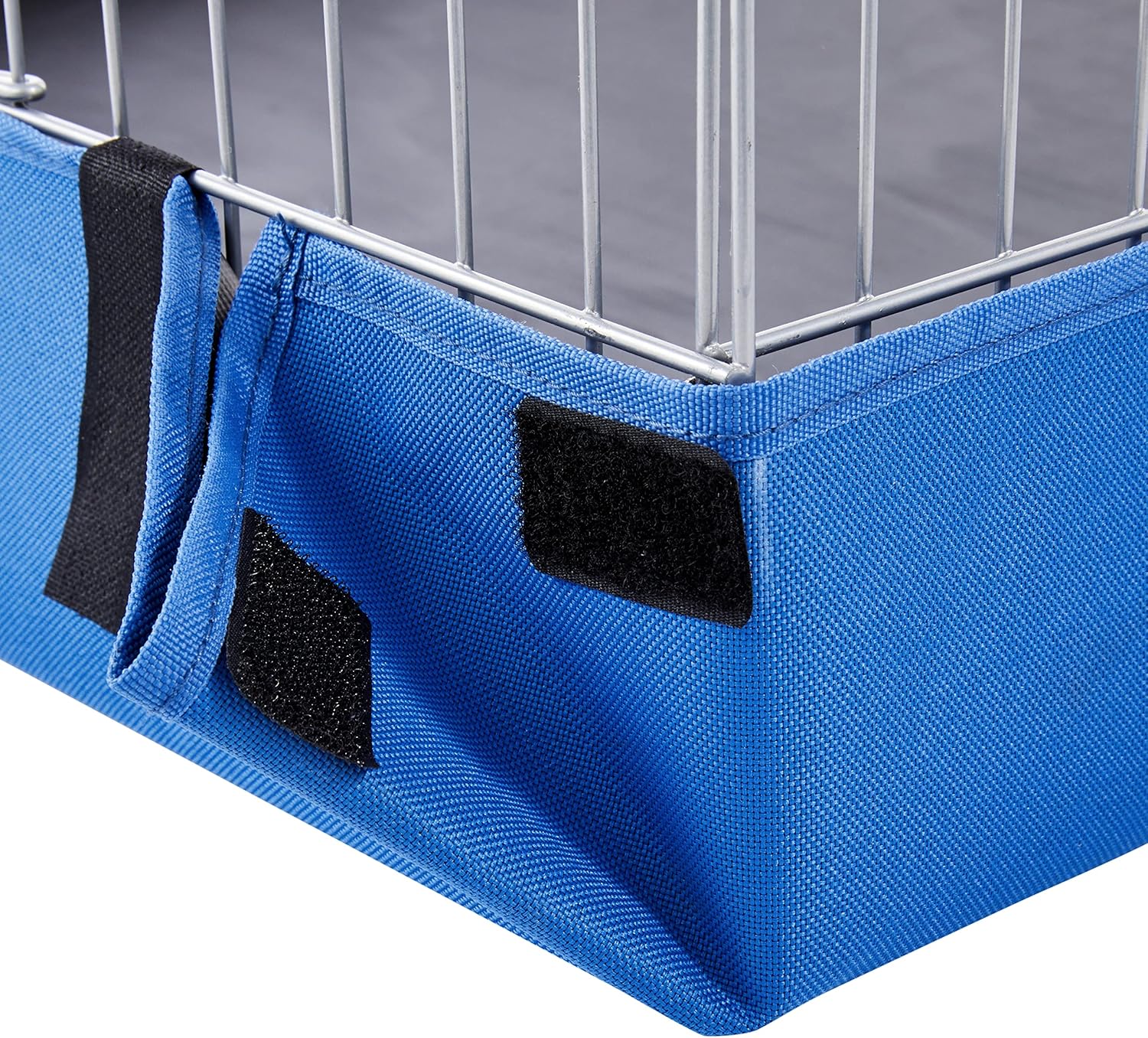 Amazon Basics - Comfortable Indoor-Outdoor Small Pet Guinea Pig Habitat Cage with Canvas Bottom, Blue, 46.65" L x 13.78" W x 23.62" H - Image 4