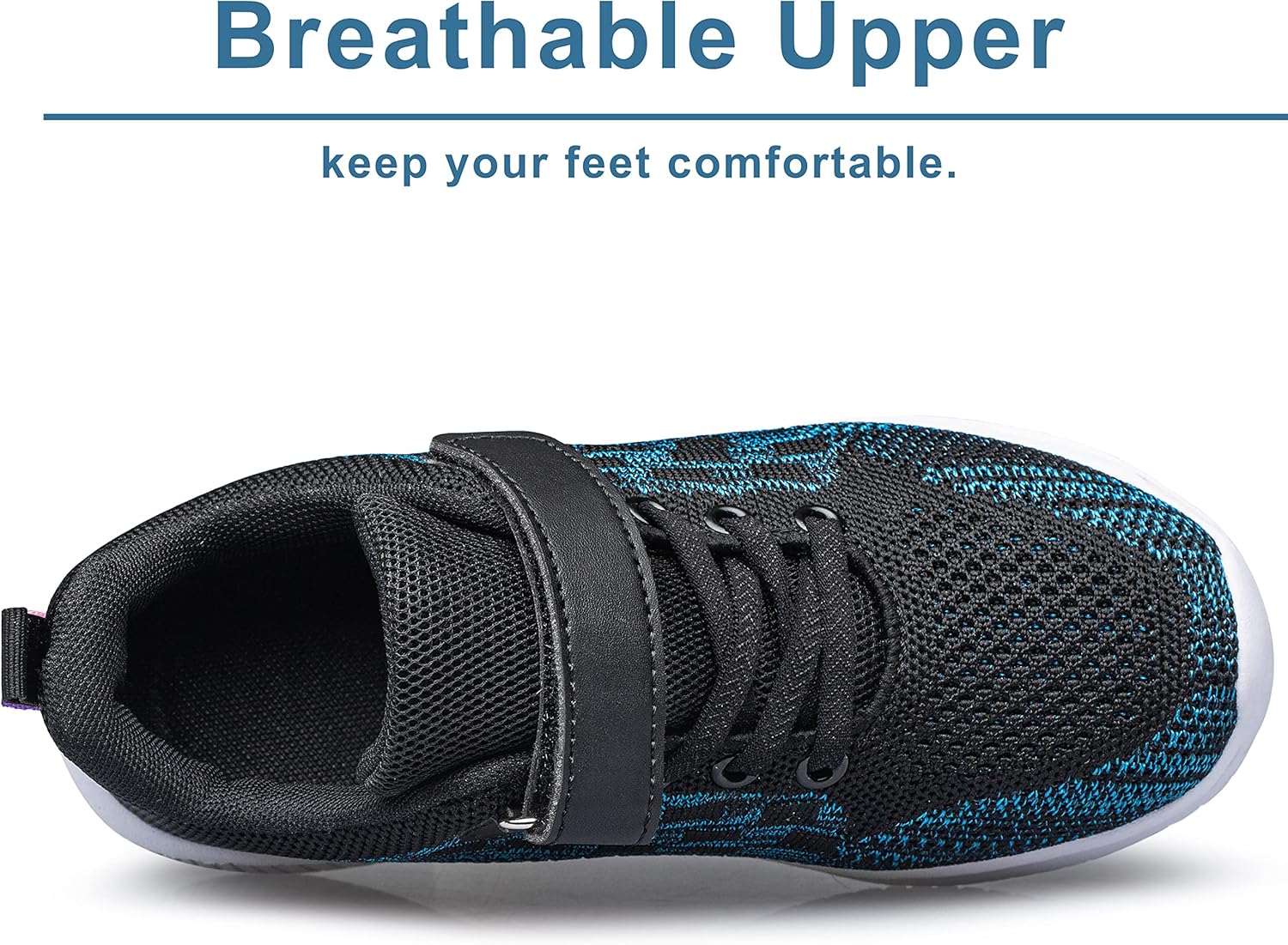 BNV Boys Girls Sneakers Kids Shoes Unisex Lightweight Breathable Athletic Running Tennis Fitness Shoes for Toddler/Little Kid/Big Kid - Image 5