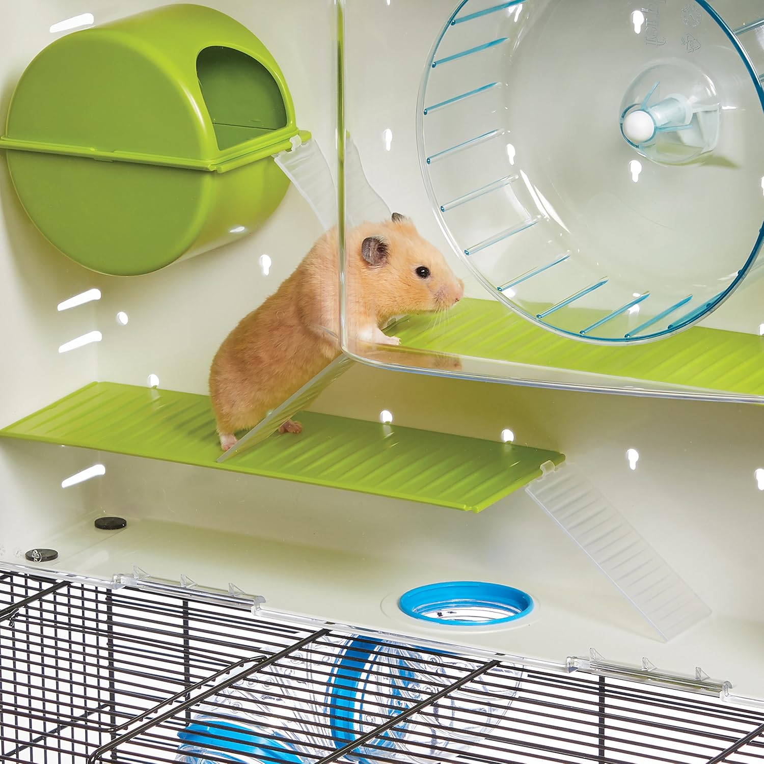 MidWest Homes for Pets Hamster Cage | Awesome Arcade Hamster Home (White) | 18.11 x 11.61 x 21.26 Inch - Image 4