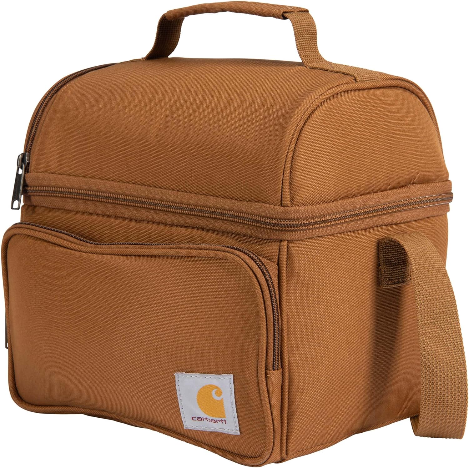 Carhartt Camping Cooler, Worksite Lunchbox, Soft Shell Lunch Bag for Construction Sites, Work and Everyday Use, Brown - Image 2