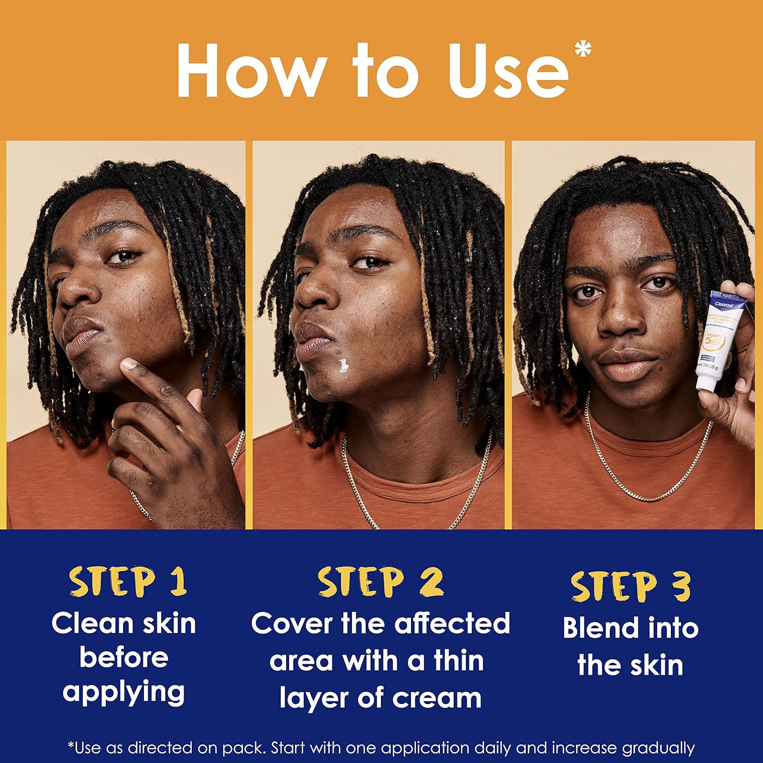 Clearasil Stubborn Acne Control 5in1 Spot Treatment Cream, Maximum Strenght with 10% Benzoyl Peroxide, Acne Medication, 1 oz - Image 3
