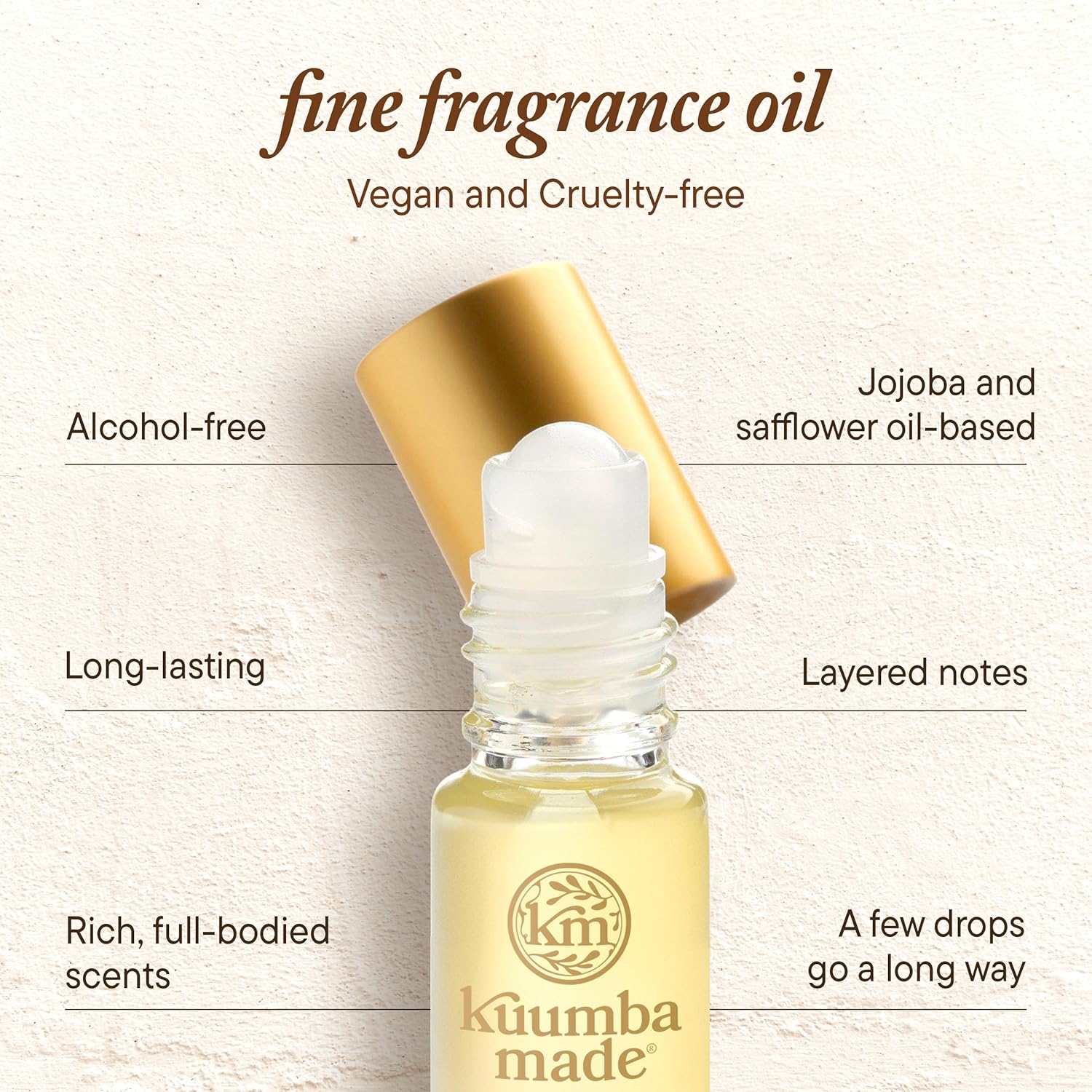 Kuumba Made African Gardenia Fragrance Oil, Long-Lasting Scented Oil Perfume Roller, Vegan, Alcohol-Free, 0.15 oz - Image 4
