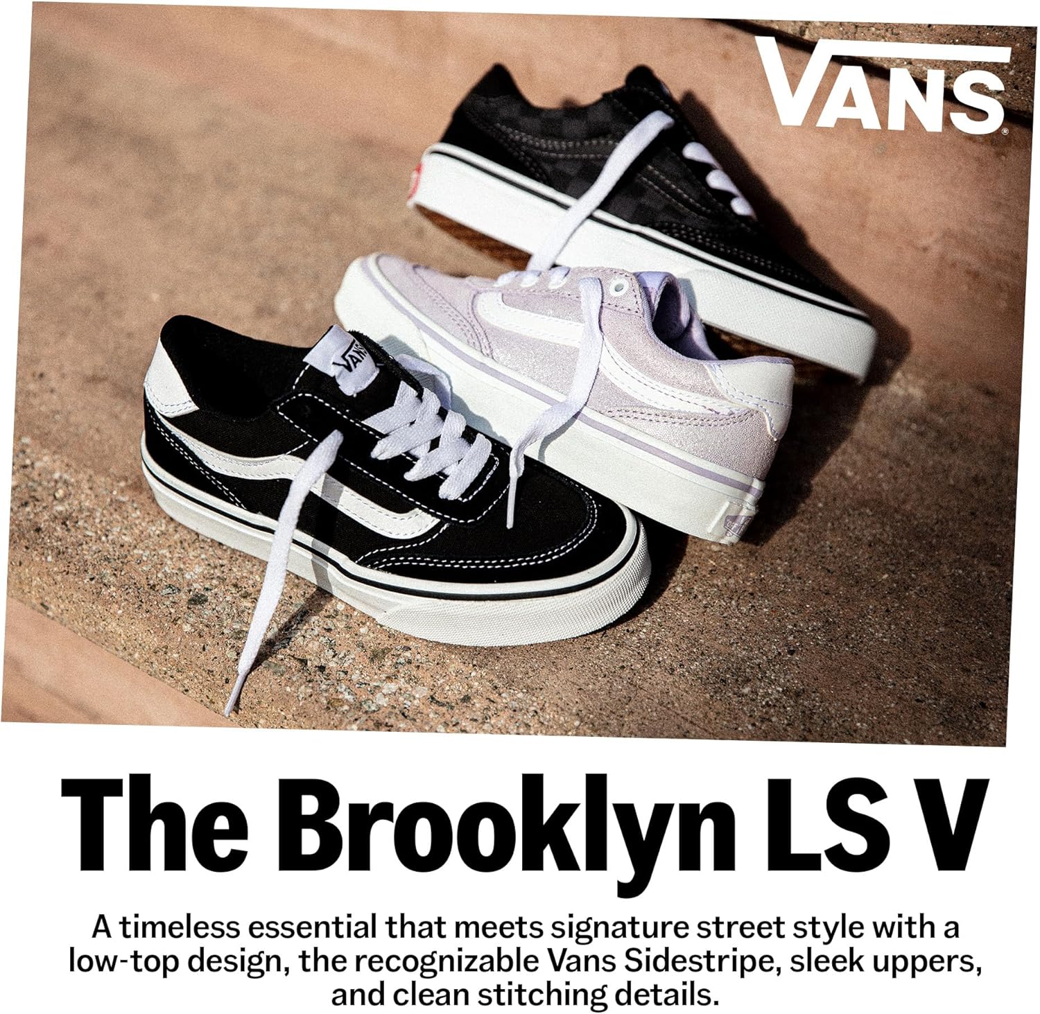 Vans Unisex-Child Brooklyn Ls Low Top Shoe - Image 7
