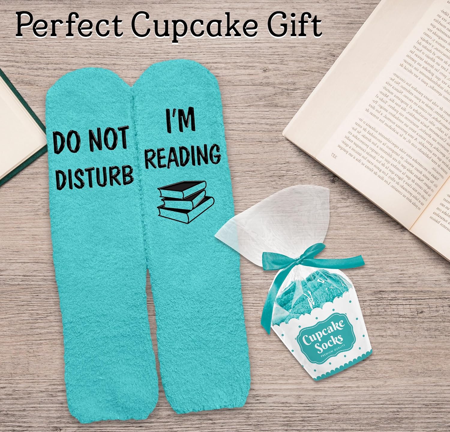 VICRAZY Book Lovers Gifts - Funny Socks for Book Lovers - Gift for Readers - Reading Stuff, Stocking Stuffers for Men, Women - Image 4