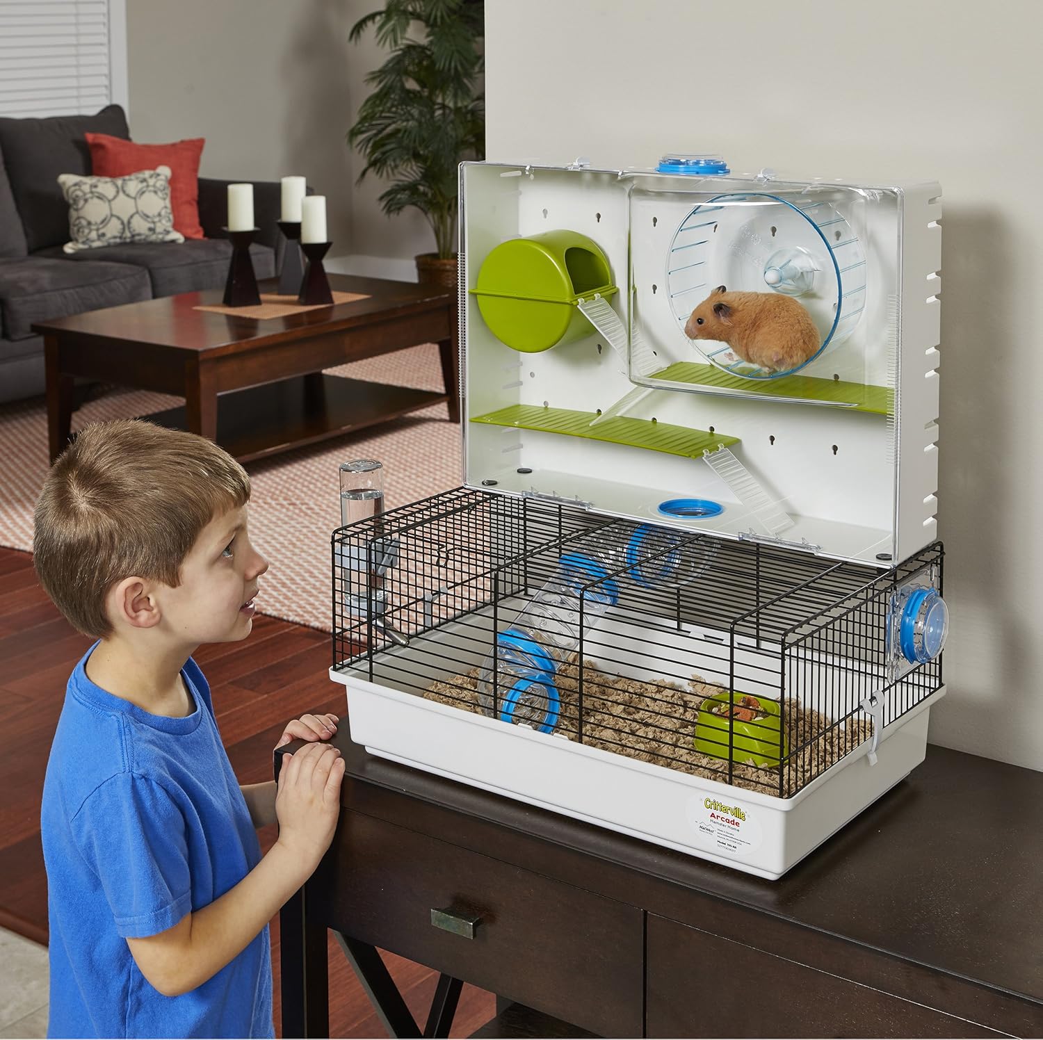 MidWest Homes for Pets Hamster Cage | Awesome Arcade Hamster Home (White) | 18.11 x 11.61 x 21.26 Inch - Image 7