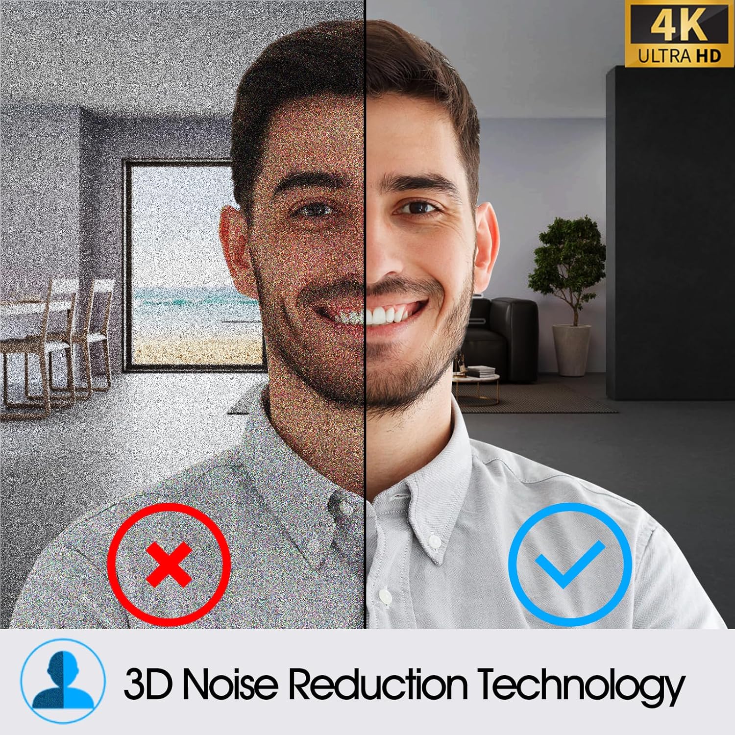 Angetube 4K Webcam with AI Tracking,Remote Control 4K Web Camera/10X Digital Zoom 1080P 60fps Web cam with USB 3.0 HDR/Dual Noise Cancelling Microphones for Video Calls/Meetings/Streaming/Skype/Zoom - Image 7
