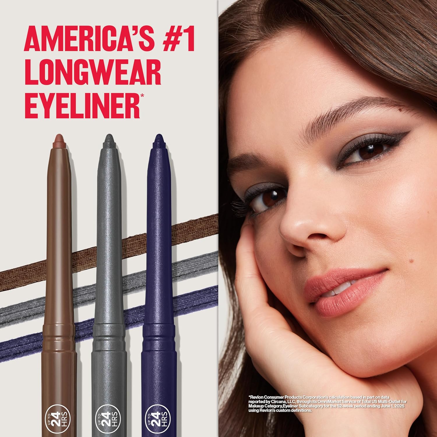 Revlon ColorStay Pencil Waterproof Eyeliner, Smudge-Proof, Eye Makeup with Built-In Sharpener, 201 Black, 2 pack - Image 7