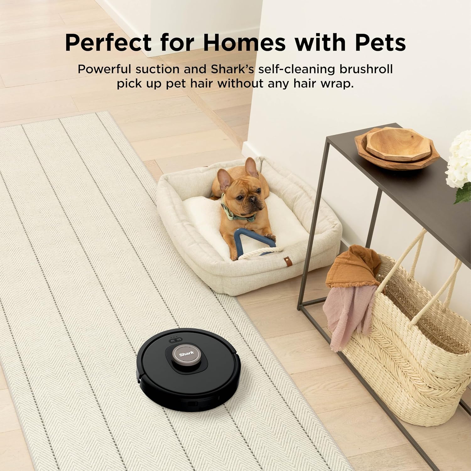 Shark AV2501AE AI Robot Vacuum with XL HEPA Self-Empty Base, Bagless, 60-Day Capacity, LIDAR Navigation, Perfect for Pet Hair, Compatible with Alexa, Wi-Fi Connected, Carpet & Hard Floor, Black - Image 4