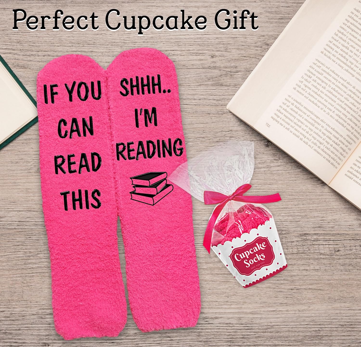 VICRAZY Book Lovers Gifts - Funny Socks for Book Lovers - Gift for Readers - Reading Stuff, Stocking Stuffers for Men, Women - Image 4