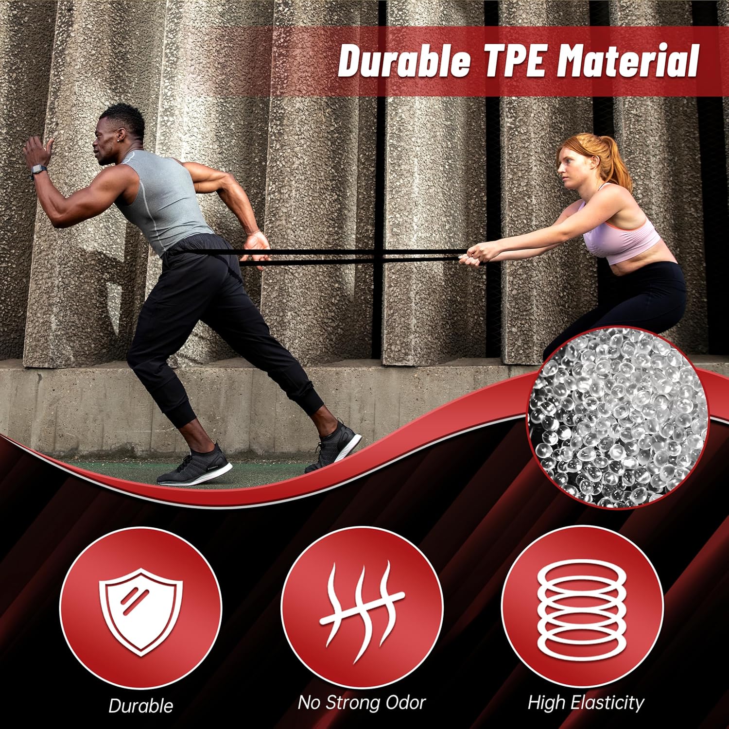 Pull Up Assistance Bands, 5-Level Resistance Bands for Working Out, Pull Up Bands for Men & Women, Exercise Bands for Full-Body Training, Fitness, Physical Therapy, Stretch Workout Bands at Home, Gym - Image 3