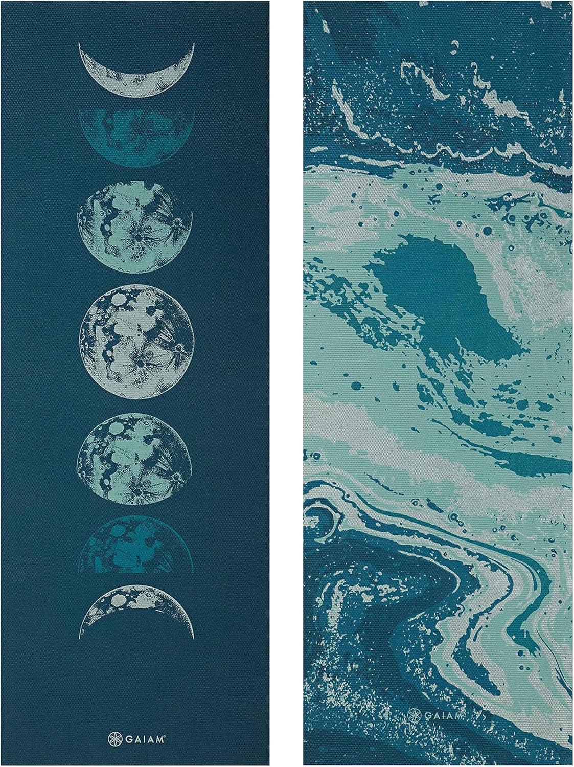 Gaiam Yoga Mat - Premium 6mm Print Reversible Extra Thick Non Slip Exercise & Fitness Mat for All Types of Yoga, Pilates & Floor Workouts (68" x 24" x 6mm Thick) - Image 2