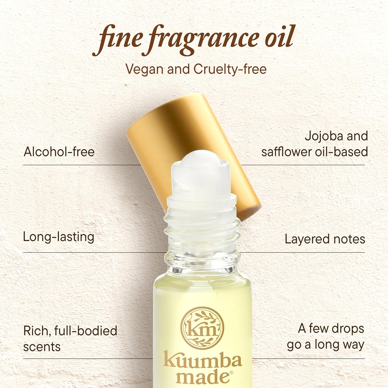 Kuumba Made Arabian Rose Fragrance Oil, Long-Lasting Scented Oil Perfume Roller, Vegan, Alcohol-Free, 0.15 Fl Oz - Image 4
