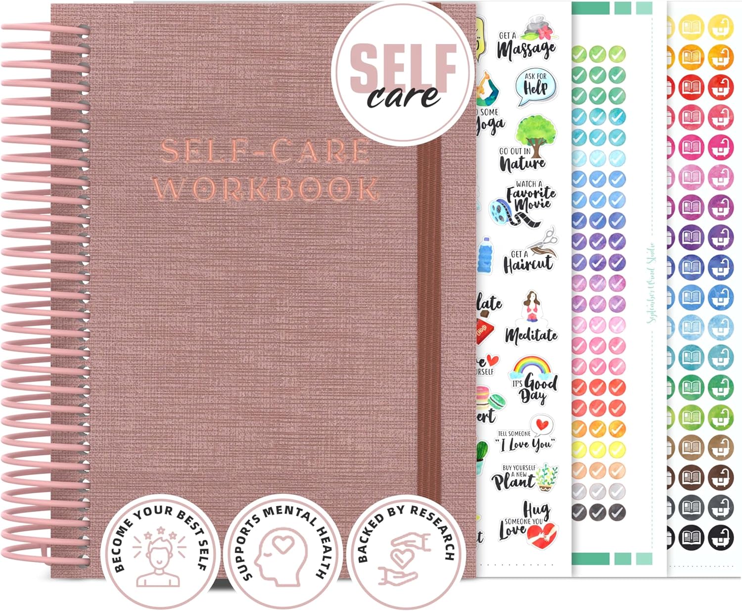 Planners with Purpose Self Care Journal – Guided Daily Reflection Notebook to Support Mental & Physical Health Habits – Self Love Manifestation & Affirmations Planner - Personal Growth Goals Happiness - Image 8