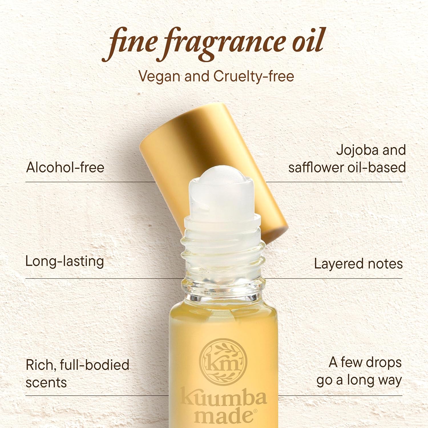 Kuumba Made Amber Sol Fragrance Oil, Long-Lasting Scented Oil Perfume Roller, Vegan, Alcohol-Free, 0.15 oz - Image 3