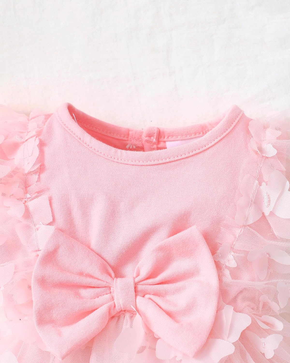 Renotemy Baby Girl Flower Dress Summer, Tutu Tulle Boho Princess Wedding Birthday Party Dresses for Infant Girls 0-18 Months - Image 3