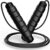 Jump Rope, Tangle-Free Rapid Speed Jumping Rope Cable with Ball Bearings for Women, Men, and Kids, Adjustable Steel Jump Rope with Foam Handles for Home Gym Exercise Fitness Workout Equipment & Slim Body