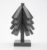 Wooden Trivets Tree for Hot Dishes, Set of 4 Wood Coaster for Hot Pots and Pans, Christmas Kitchen Decor for Family Members, 8 in Tree Shaped Wooden Pot Holders with Stand, 4PCS Dark Walunt