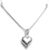 Tiny Delicate and Dainty Sterling Silver Heart Necklace, Girlfriend Gift, Gift for Mom, Daughter Birthday Gift, Best Friend Gift, 18 inches