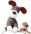 2026 New Dog Toys, Indestructible Plush Dog Toy for Aggressive Chewers, Interactive Squeaky Soft Puppy Chew Toy, Durable Teething Toys for Small Medium Large Dogs (Brown)