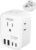 LENCENT European Travel Plug Adapter, PD 45W Type C Foldable Power Plug with 4 Outlets 4 USB Ports, USB Fast Charger Adaptor, Power Adaptor for US to Most of Europe EU Spain Italy France Germany