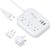 European Travel Plug Adapter, Alitayee EU/UK/US Travel Power Strip with 3 Outlets 3 USB Ports, International Universal Plug Adapter with 3ft Extension Cord to EU UK Italy Spain France Germany Cruise
