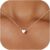 ChicSilver Personalized 925 Sterling Silver Dainty Small Heart/Star/Moon/Dot/Triangle Pendant Necklace for Women, Silver/Gold/Rose Gold/Black (with Gift Box)