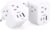 【2-Pack】 European Travel Plug Adapter, BESHON International Power Plug Adapter with 3 Outlets 3 USB Ports(2 USB C), Type C Plug Adapter Travel Essentials to Most Europe Spain Italy France Germany