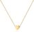 PAVOI 14K Gold Plated Cubic Zirconia Heart Necklace | Cute Dainty Love Pendant Necklaces for Women – Valentines Day Trendy Jewelry