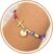 Easter Basket Stuffers for Girls Kids Teens- Cross Initial A-Z Bracelets Colorful Beaded Letter Disc Pendant Bracelet Birthday Christian Religious Jewelry Gifts for Her