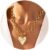 Chunky Gold Heart Necklace for Women，14K Gold Plated Chunky Heart Pendant Bold Chain Necklace with Toggle Clasp，Waterproof Non Tarnish Hypoallergenic Chunky Statement Jewelry Gift for Women