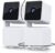 WYZE Cam Pan v3 Indoor/Outdoor IP65-Rated 1080p Pan/Tilt/Zoom Wi-Fi Smart Home Security Camera with Color Night Vision, 2-Way Audio, Compatible with Alexa & Google Assistant, White, 2-Pack