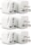 Europe to US Plug Adapter, 6 Pack UK to US Plug Adapter, India to US Plug Adapter, Universal Travel Adapter for USA, Europe Australia UK Italy to American Outlet Adapter-Type B