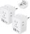 2 Pack European Travel Plug Adapter, LENCENT US to Europe Type-C Foldable Power Plug with 4 Outlets 4 USB Ports (2 USB C), Power Adaptor for USA to EU Euro Iceland Spain Italy France Germany Greece