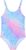 Girls One Piece Swimsuit Quick Dry Swimwear Swimming Beach Bathing Suit for 5-14 Years