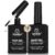 Beetles No Wipe Gel Top Coat and Base Coat Set for Gel Nail Polish – 2Pcs 15ml Super Shiny and Long Lasting Soak Off UV/LED Lamp Nail Art Design Gift