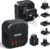 DOACE 2000W Voltage Converter US to Europe – 220V to 110V Converter for European Travel, Power Converter Adapter Combo with 2 PD/2 QC/EU/UK/AU/IT Travel Plugs for Hair Dryer Laptop, Camera, Cell Phone