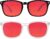 2 Packs Professional Sleep Glasses with 99.9% Blue Light Blocking Dual AR Coatings Red Lens, Computer Gaming Glasses for Men Women, Anti Fatigue & Eye Strain