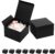 Mcfleet Black Gift Boxes with Lids 6x6x4 Inches 10 Pack Groomsmen Proposal Cardboard Craft Small Gift Box for Christmas, Wedding, Graduation, Holiday, Birthday Presents Packaging