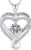 Jewelry for Women Wife Infinity Heart Birthstone I Love You Necklace S925 Anniversary Women Necklaces for Her Wife Birthday Gift Ideas, Birthday Present for Girlfriend Mom Daughter Sterling Silver