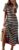 Dokotoo Womens Summer Casual Trendy 2026 Short Sleeve Maxi Dress Striped Split Vacation Color Block T Shirt Dress